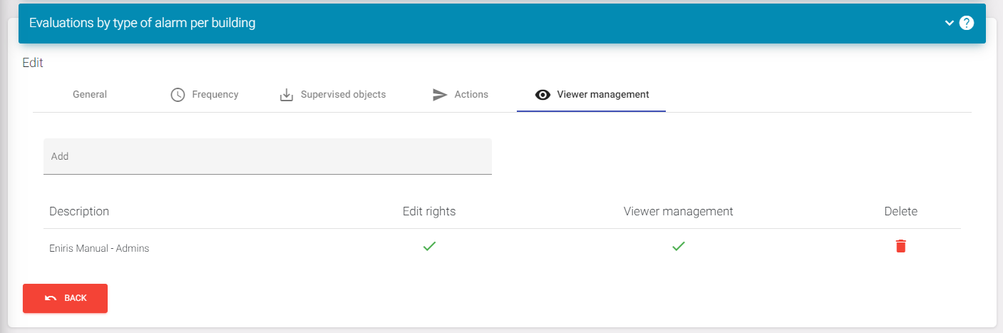 Add alarm viewer management