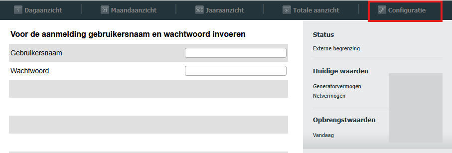 KACO blueplanet 50.0/60.0 Interface login